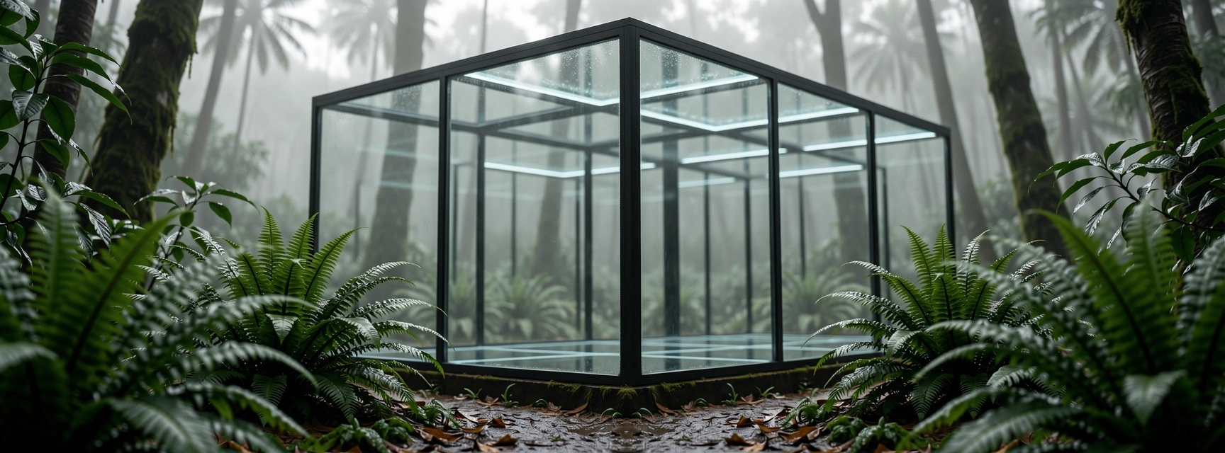 Architectural glass and botanical structure