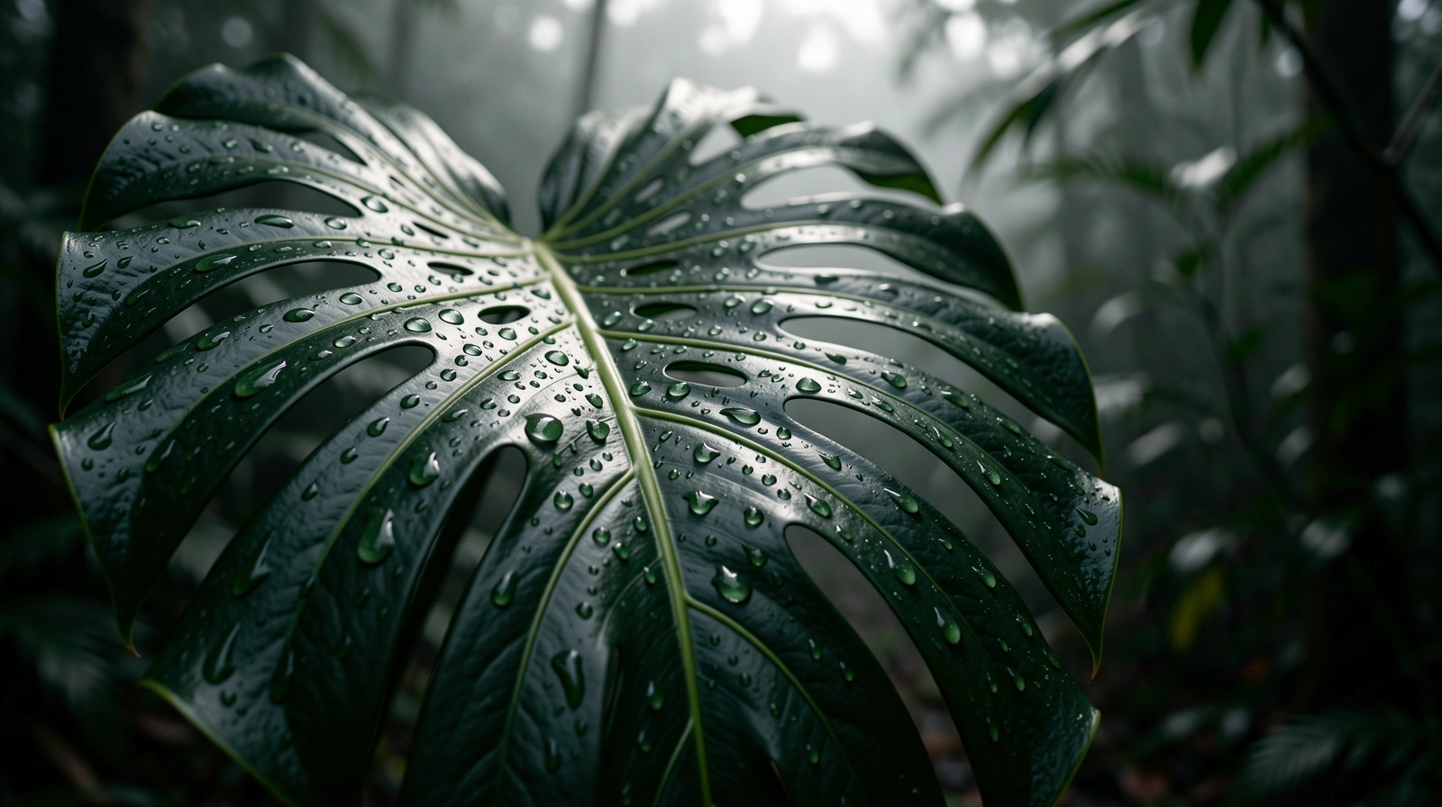 Macro botanical detail of Indonesian tropical flora